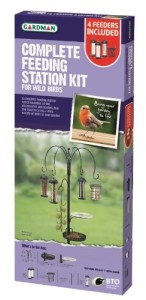 Gardman Complete Feeding Station Kit with 4 Feeders