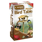Kingfisher Premium Wooden Bird Table with built in Nut Feeder